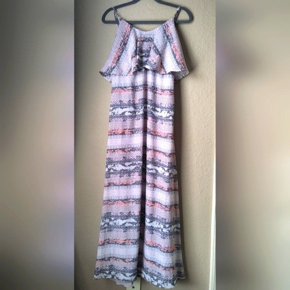 BCBG generation tribal print Maxi Dress size M